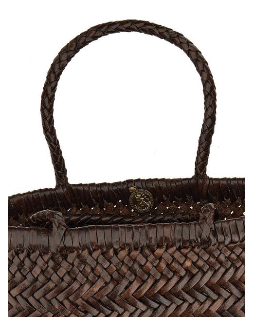 Dragon Diffusion Brown Flat Gora Mini Tote Bag