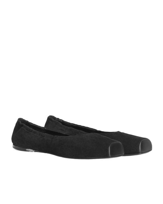 Alaïa Brown Alaïa Square Ballet Flats
