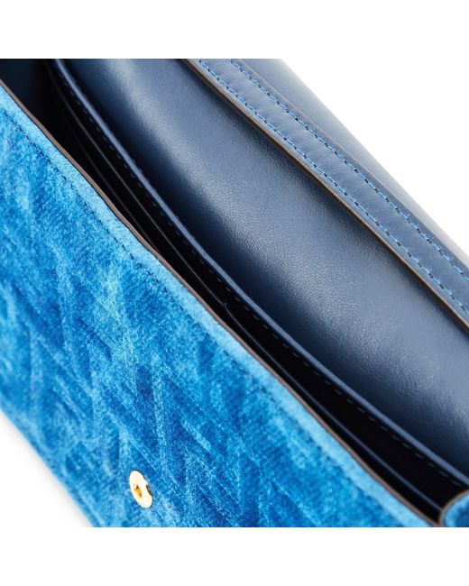 Fendi Blue Solid Color Handbag