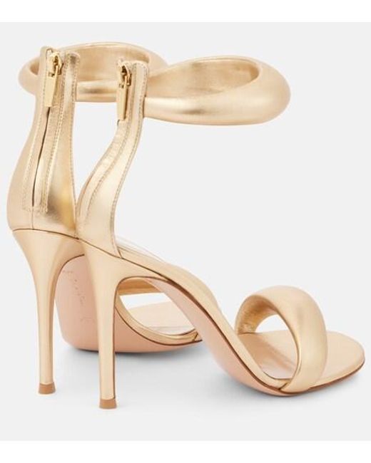 Gianvito Rossi Natural Genuine Leather High Heel Sandals
