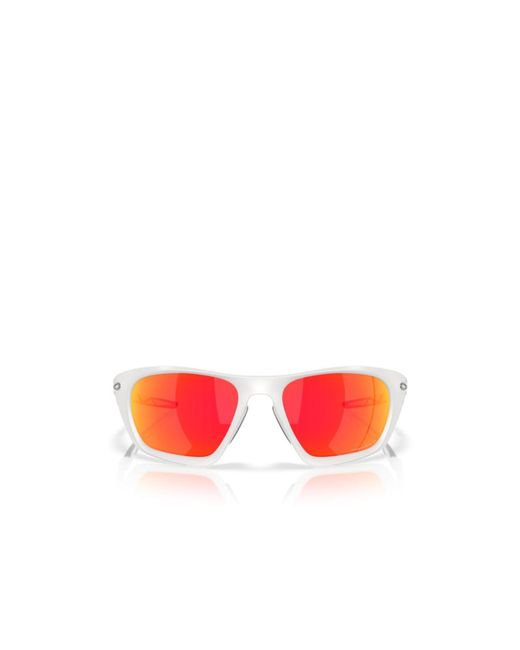 Oakley Red Lateralis Square Frame Sunglasses for men