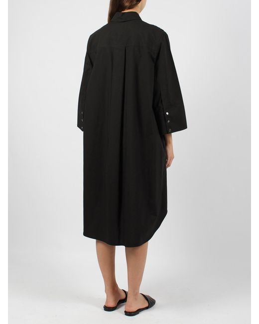 P.A.R.O.S.H. Black Midi Dress