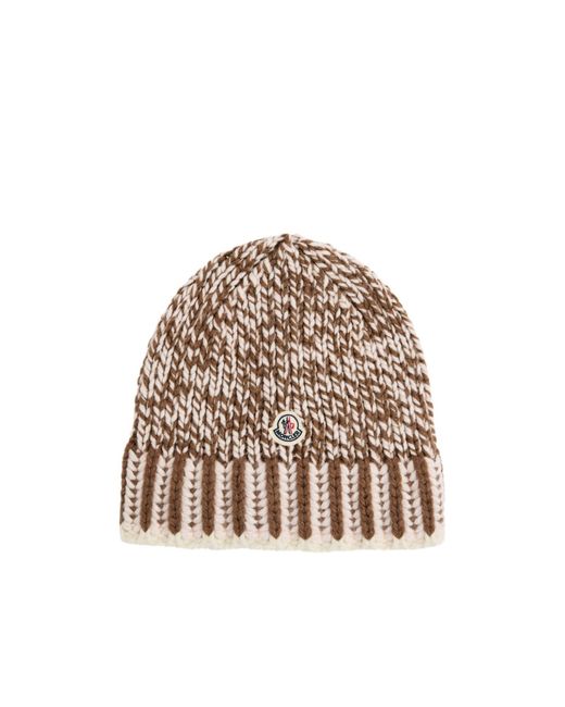 Moncler Multicolor Mouliné Wool-Blend Beanie
