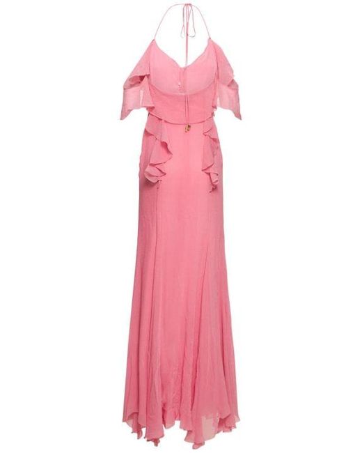 Blumarine Pink Ruffle Dress