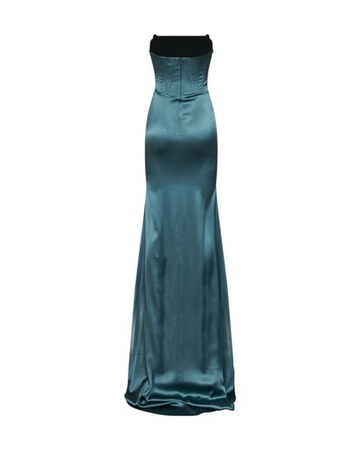 GIUSEPPE DI MORABITO Blue Sleeveless Dress