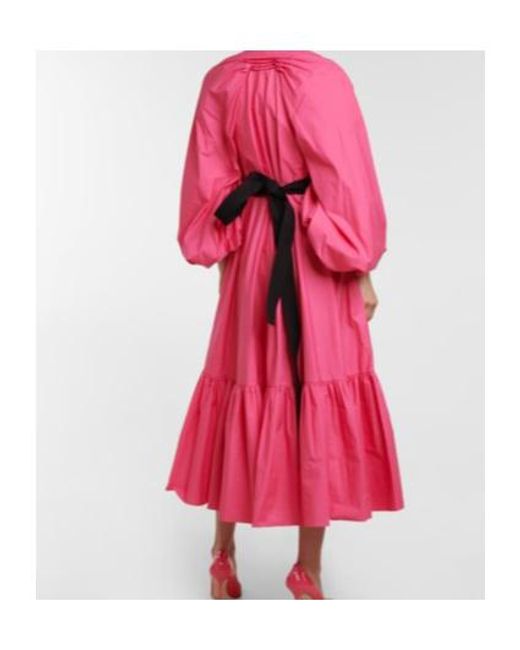 Roksanda Pink Zaineb Belted Poplin Gown