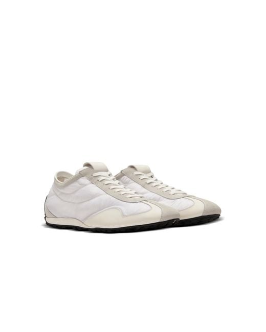 Balmain White Racing Low Trainers for men