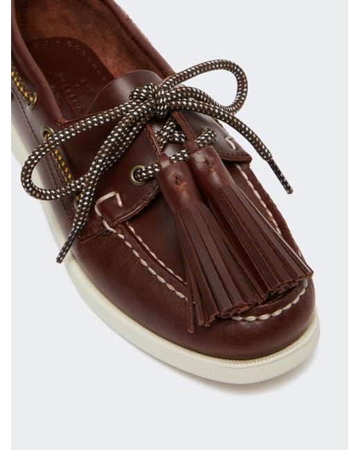 Weekend by Maxmara Brown X Sebago Slip-On Loafers