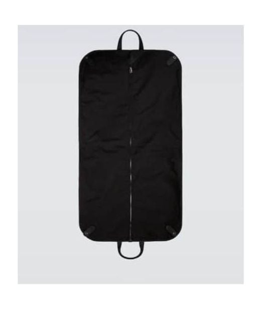 Brioni Black Leather-Trimmed Garment Bag for men