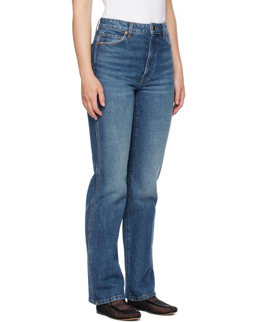 Khaite Blue High-Waist Jeans