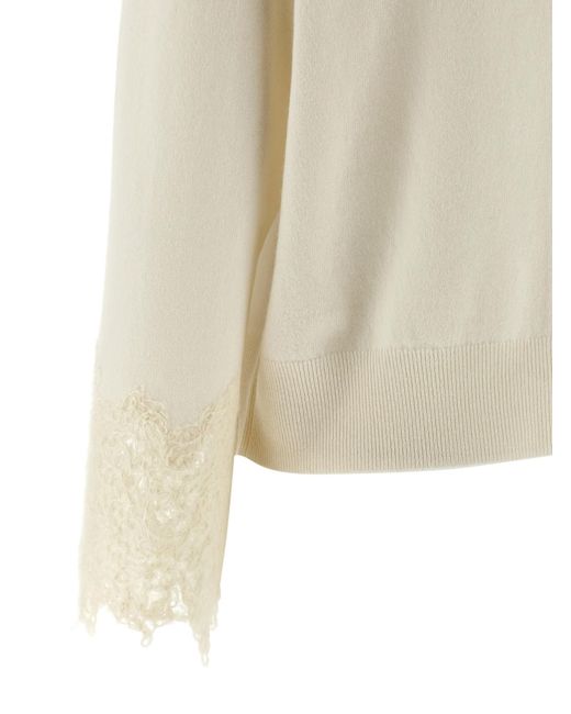 Brunello Cucinelli White Knit Cuffs