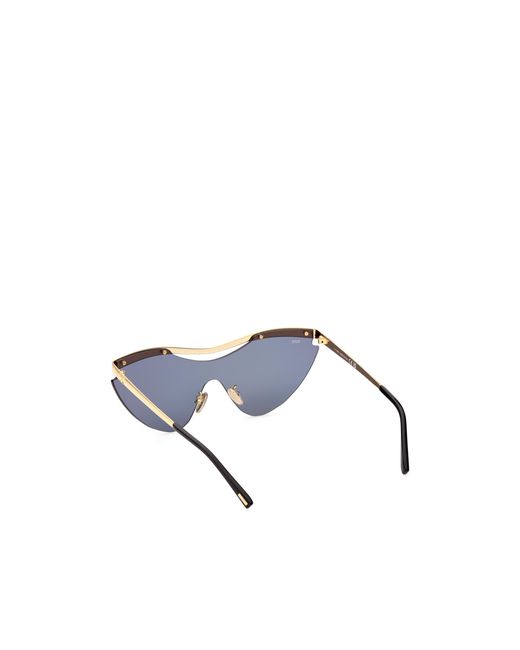 Tod's White Geometric Frame Sunglasses