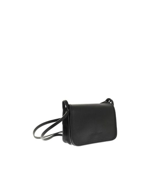 Longchamp Black Le Foulonné Chained Wallet