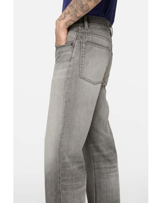 Acne Gray Belt Loop Jeans for men