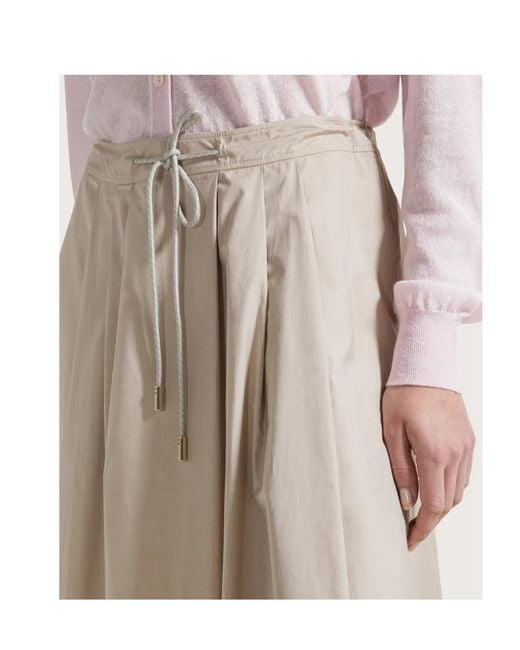 Seventy Natural Poplin Midi Skirt