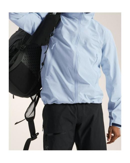 Arc'teryx Blue Logo-Embroidered Hooded Jacket for men