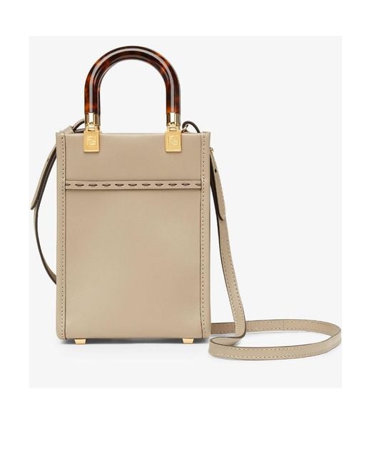 Fendi Natural Dove- Leather Mini-Bag
