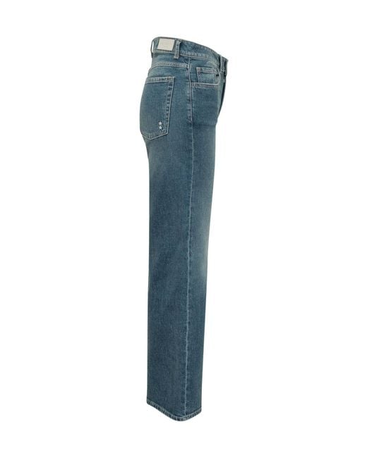 ICON DENIM Blue Belt-Loop Jeans
