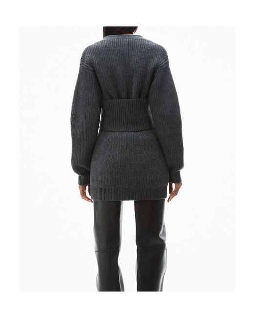 Alexander Wang Gray Pre-Styled Twinset Cardigan