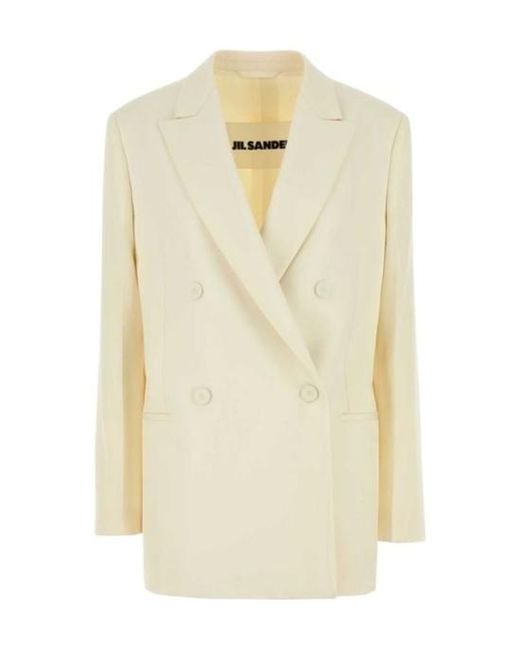 Jil Sander White Tailored Blazer