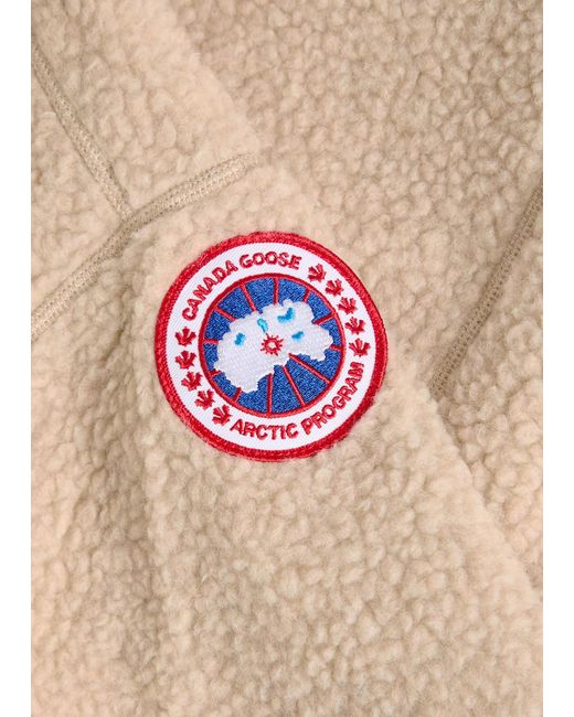 Canada Goose Natural High-Neck Wool Fleece Coat