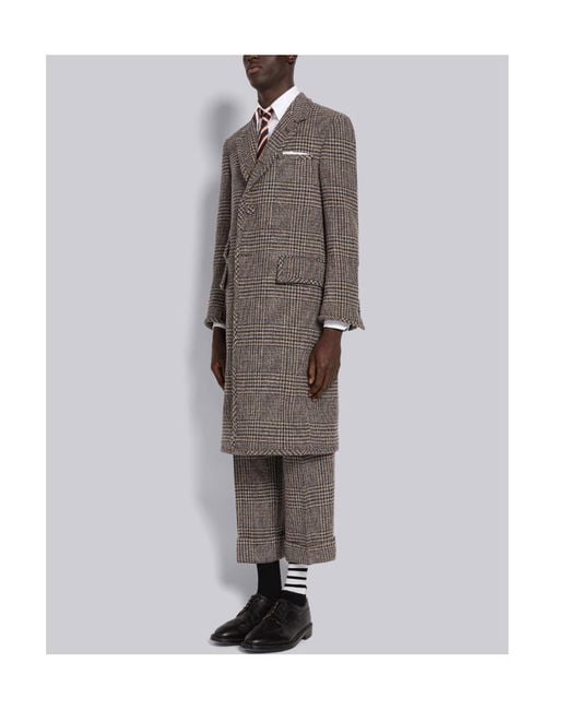 Thom Browne Brown Single Slit Coat for men