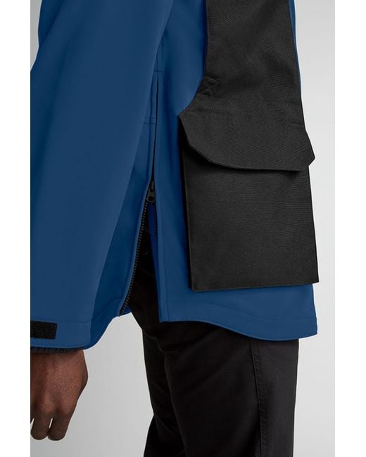Canada Goose Blue Logo Decal Pocket Casual Jacket for men