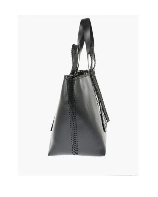 Off-White c/o Virgil Abloh Black Day Off Leather Tote Bag