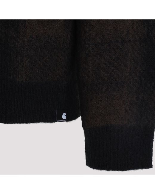 Carhartt Black Long-Sleeved Knitted Cardigan for men