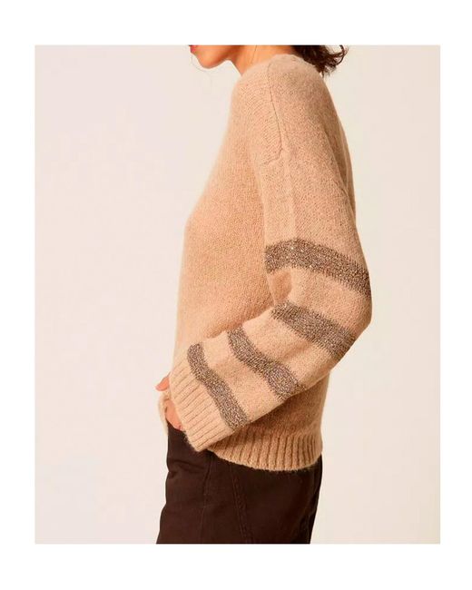 Twinset Natural Striped Blend Sweater