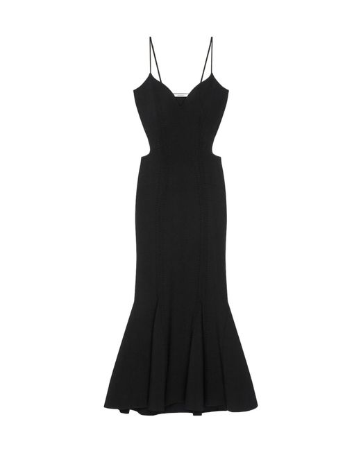 Givenchy Black V-Neck Long Dress