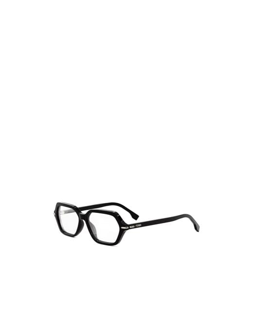 Fendi White Geometric Flat Mirror