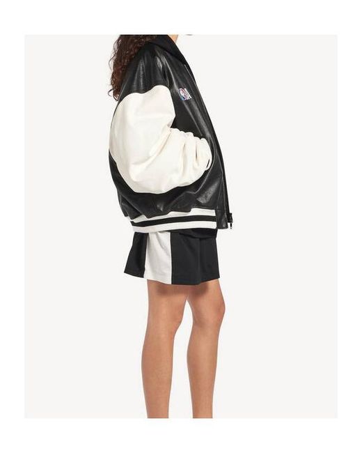 Balenciaga Black Nba Collaboration Varsity Jacket