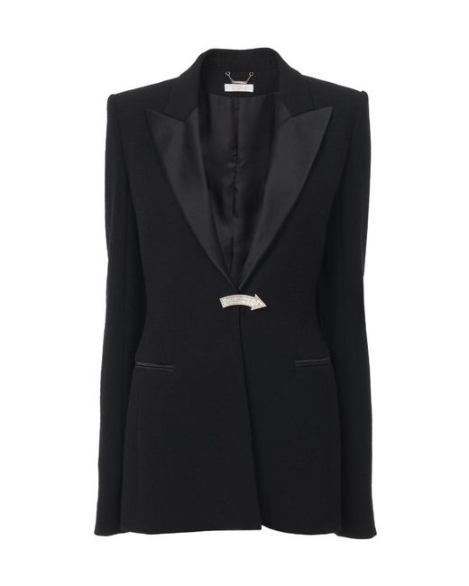 Chloé Black Chloé Embellished Tuxedo Jacket