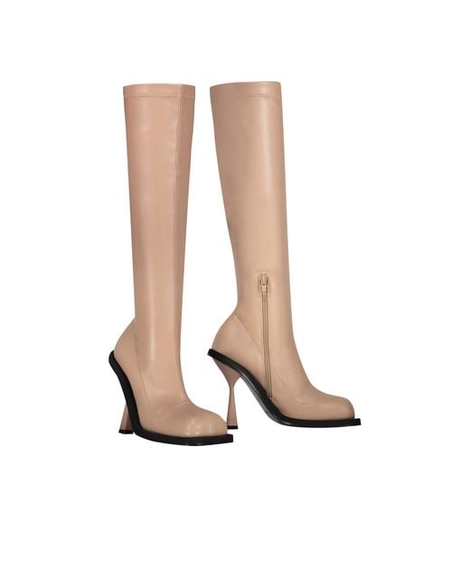 ANDREADAMO White High-Heeled Boots