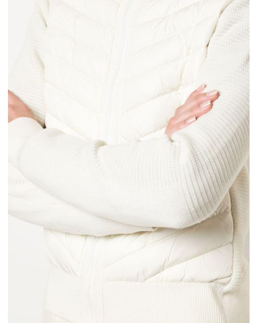 Canada Goose White Logo Patch Zip-Up Padded Jacket