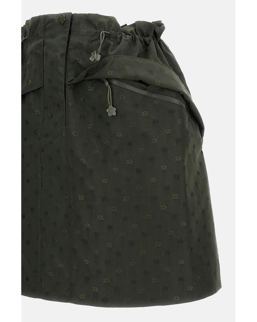 CECILIE BAHNSEN Green Delina Floral-Jacquard Mini Skirt
