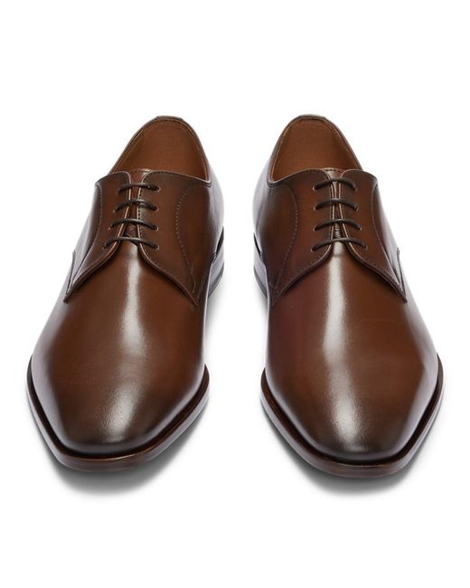 Boss Brown Solid Formal Shoes for men