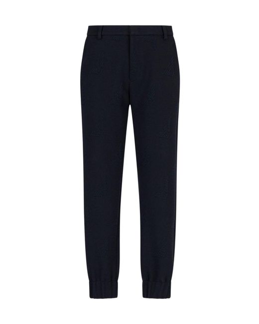 Emporio Armani Blue Jogger Trousers for men