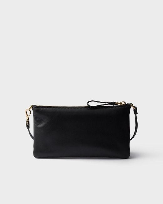 Prada Black Zipper Clutch