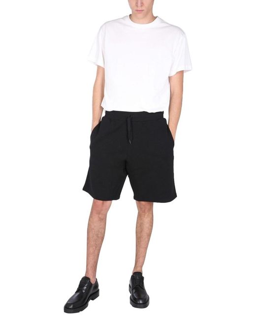 Moschino Black Logo Design Shorts for men