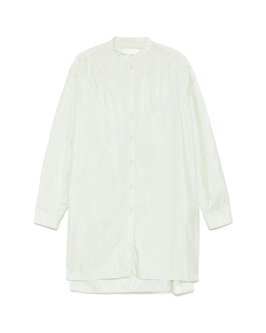Jil Sander White Satin Shirt
