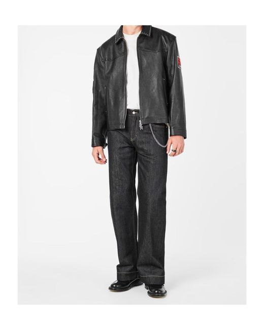 Represent Black X Iron Maiden Trooper Leather Jacket for men