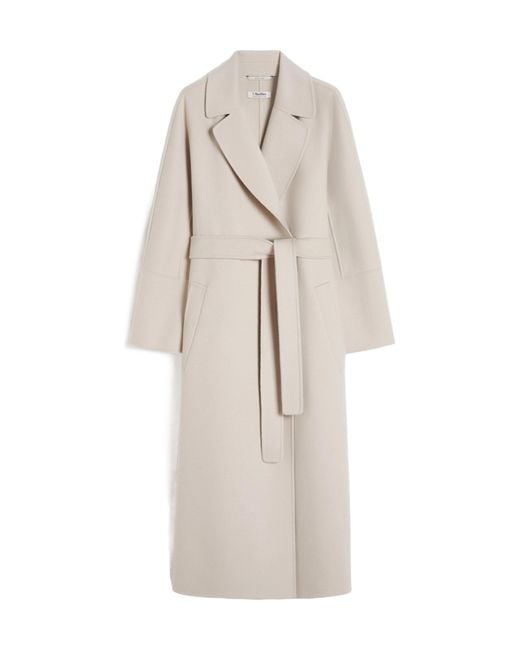 Max Mara White 'S Elisa Belted Coat