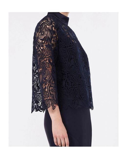 Max Mara Blue Lace Shirt