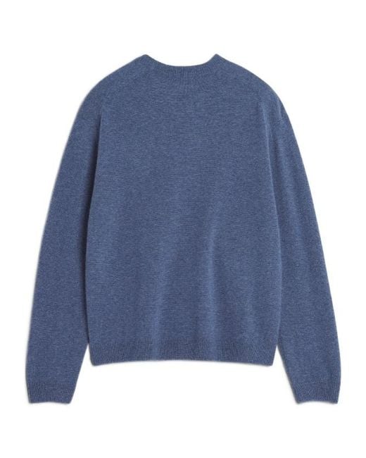 Maison Kitsuné Blue Maison Kitsuné Fox Head Comfort Jumper for men