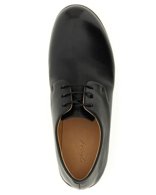 Marsèll Black Round-Toe Derby Shoes for men