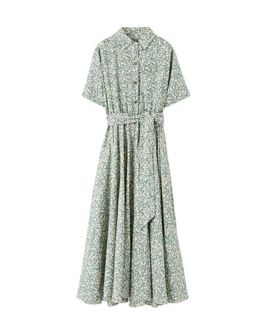 Loro Piana Green Printed Dress