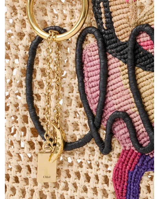 Chloé Pink Summer Banana East-West Tote Bag