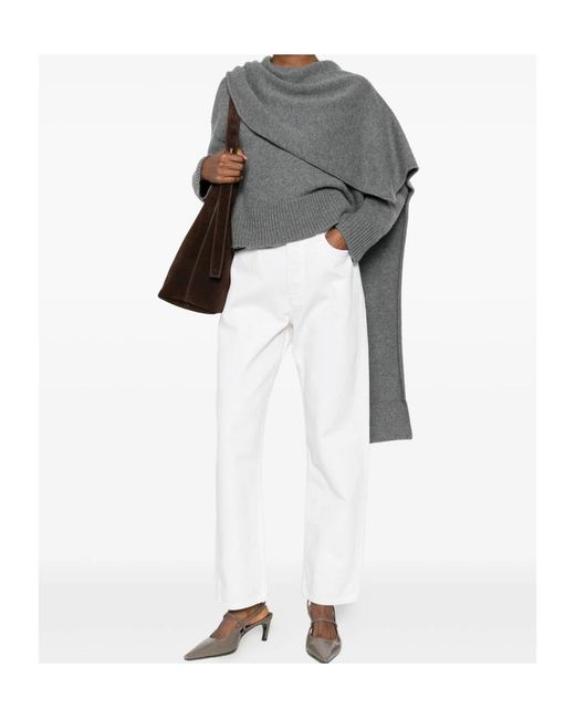 Agolde White 90's Straight-Leg Jeans